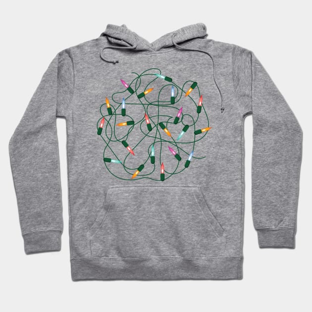 Tangle of Christmas lights in Hoodie by holidaystore